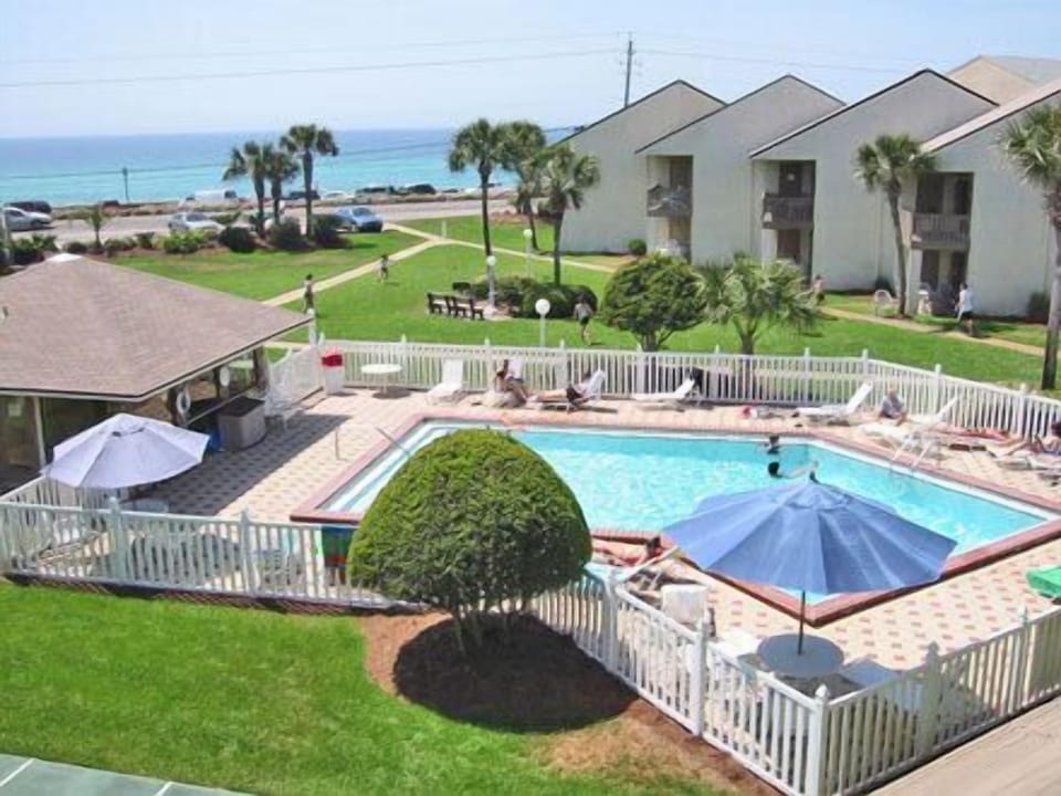 Bask in the sun or cool off in the community pool.