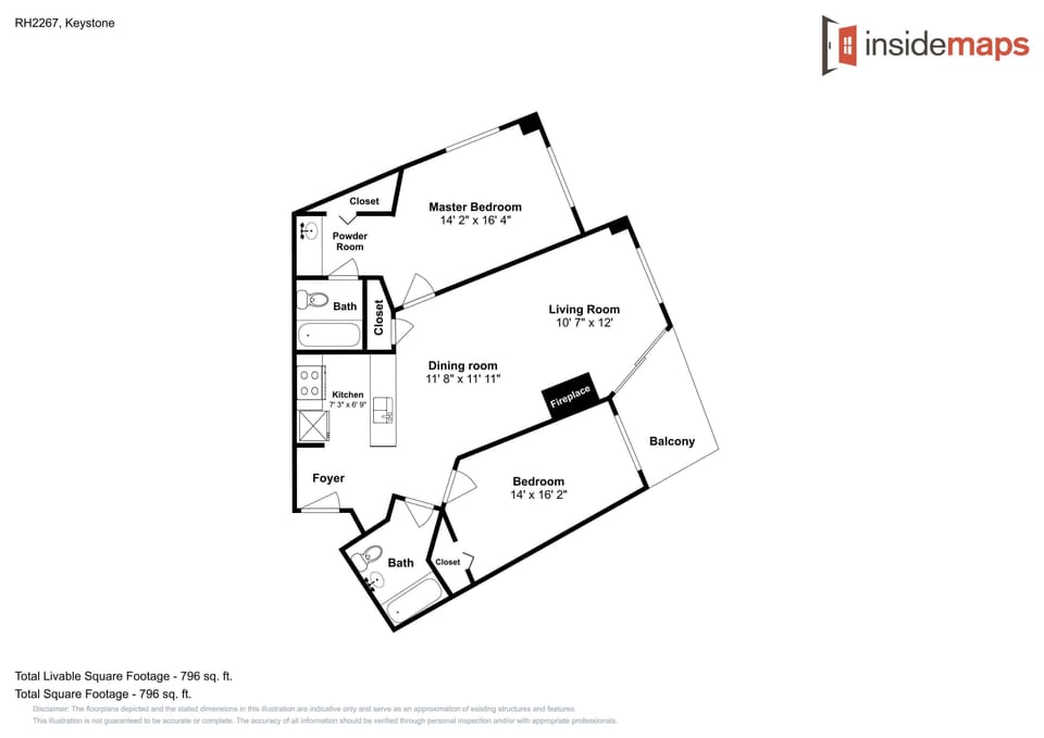 Property floor plan layout showing room configurations and dimensions.