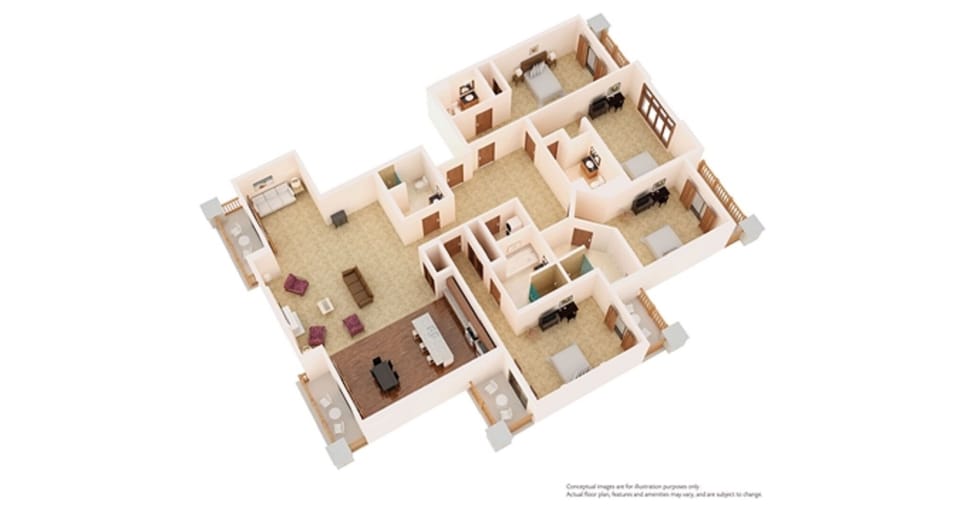 Illustrated Floor Plan (Actual unit may vary slightly)