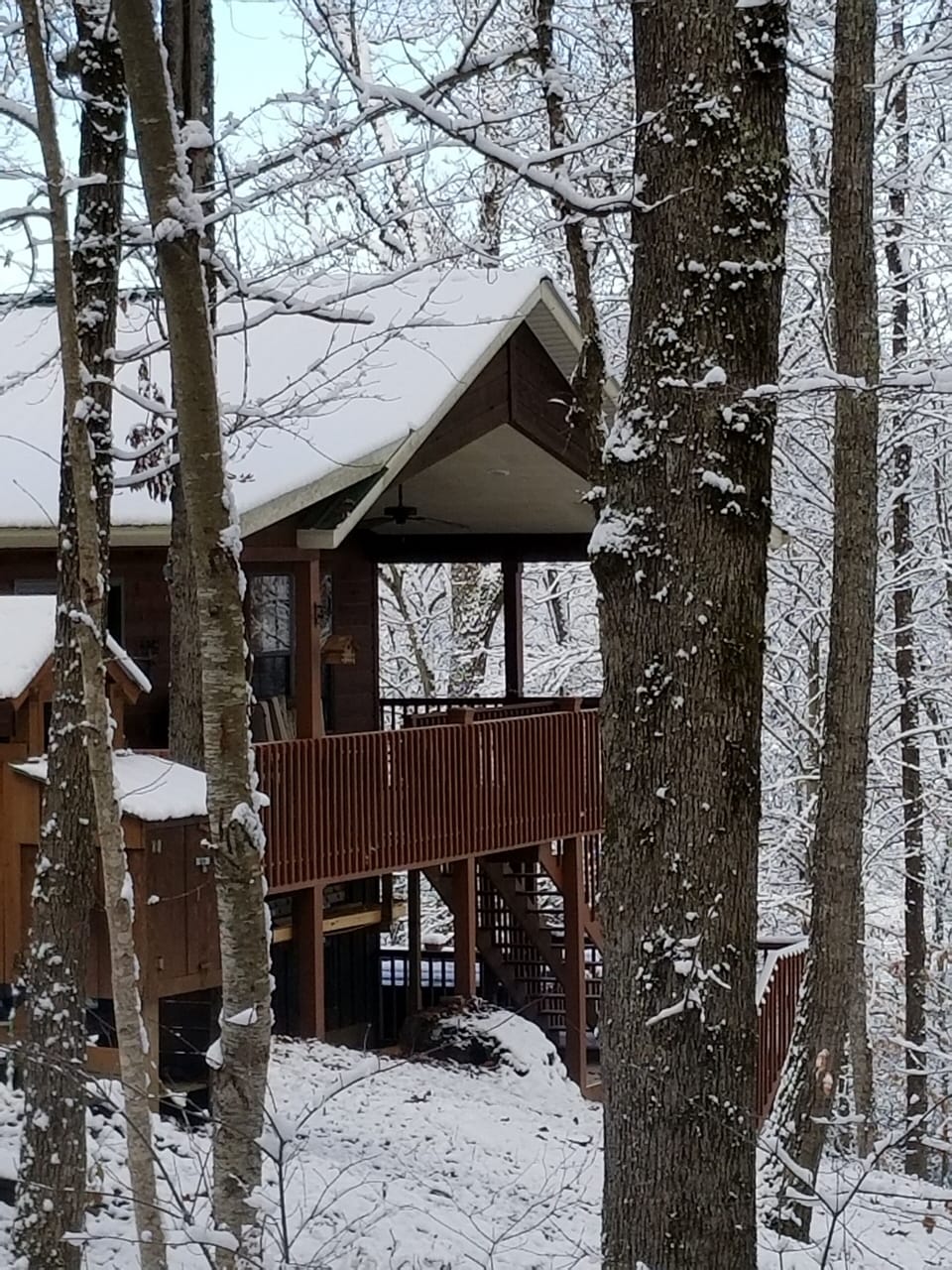 Large wrap around deck with amazing views! 