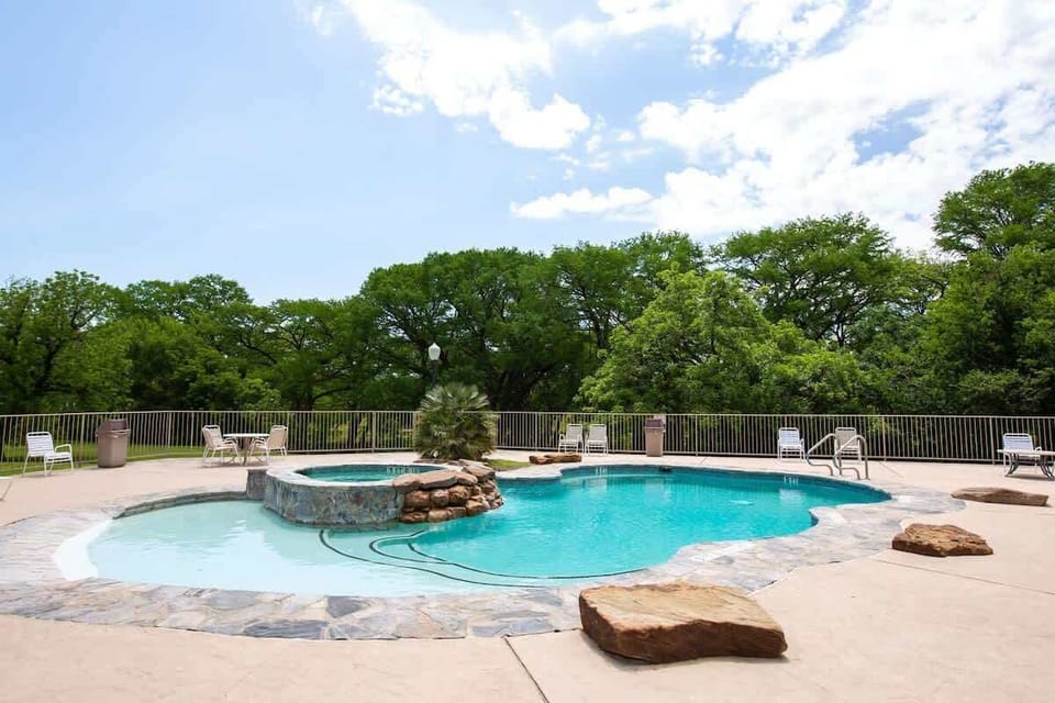 Swimming pool and hot tub!