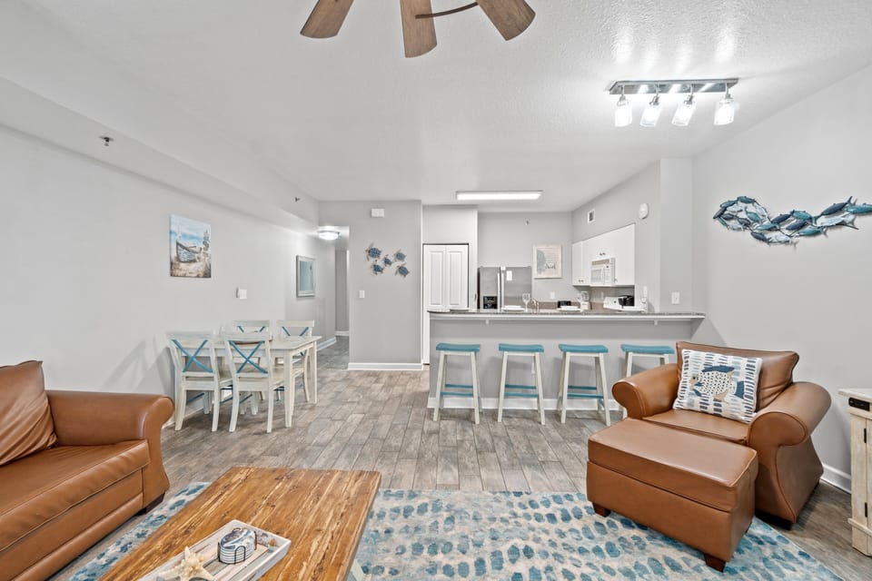 Dining Area and Kitchen with Bar Seating