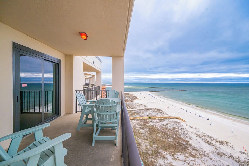 Relax on your balcony and take in the calming sights and sounds of the beach while enjoying quality time with family