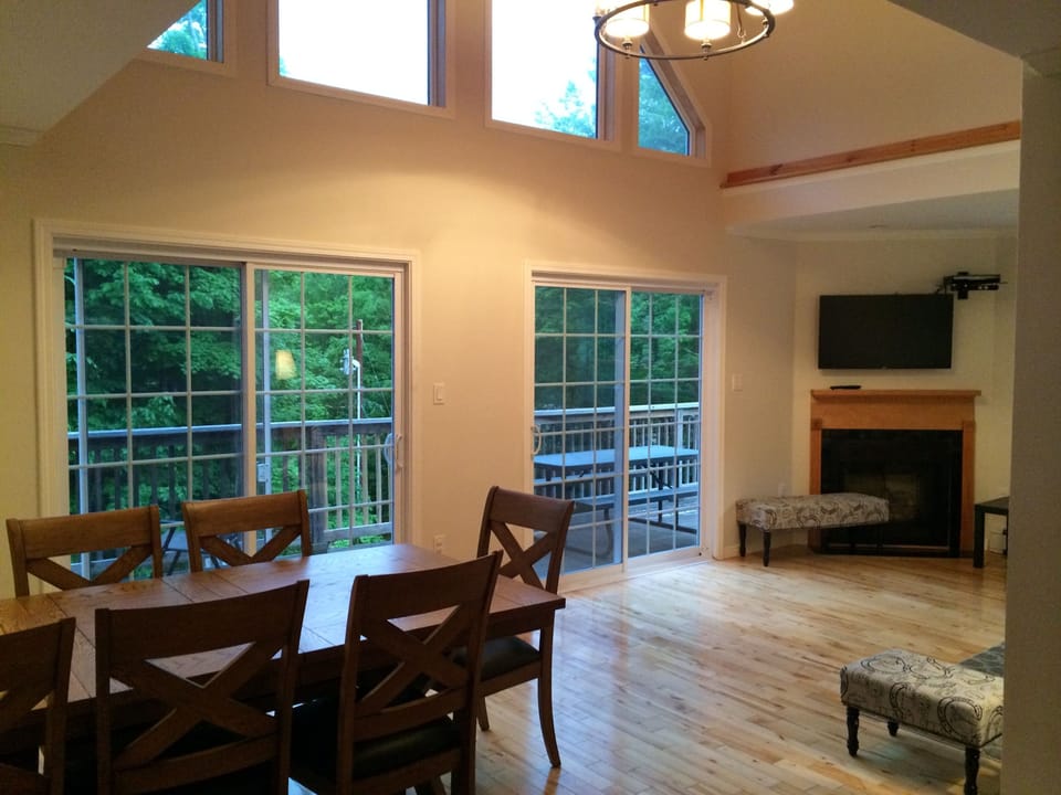 View from the Kitchen towards Family room/Dinning