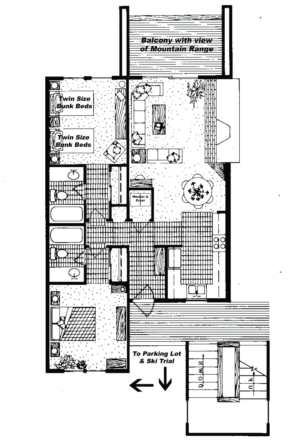 Condo Lay Out - Not to Scale