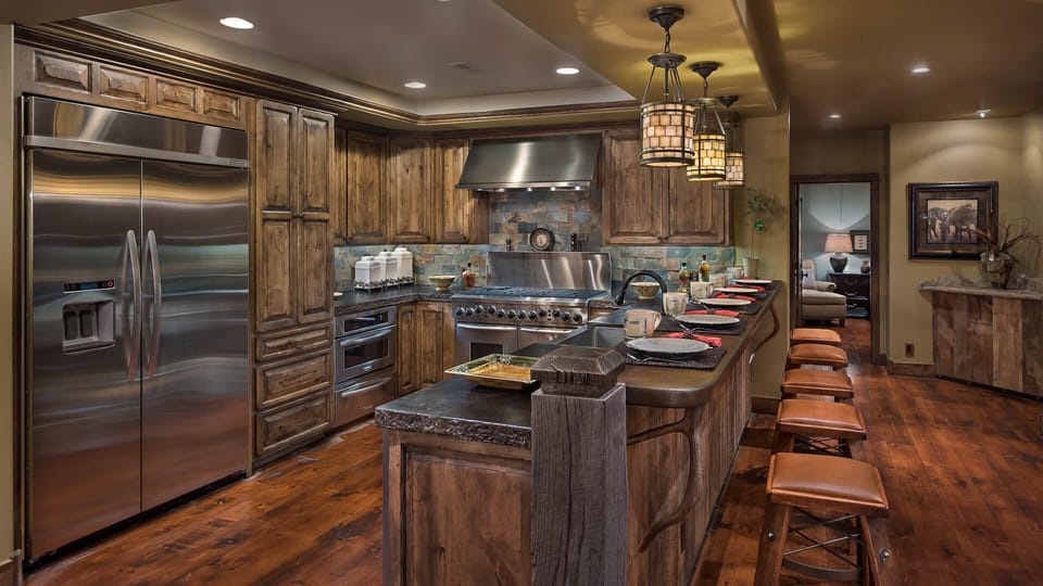 Kitchen, Main Level - Island with bar seating