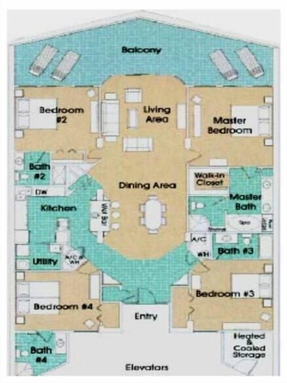 4 Bedroom Floor Plan