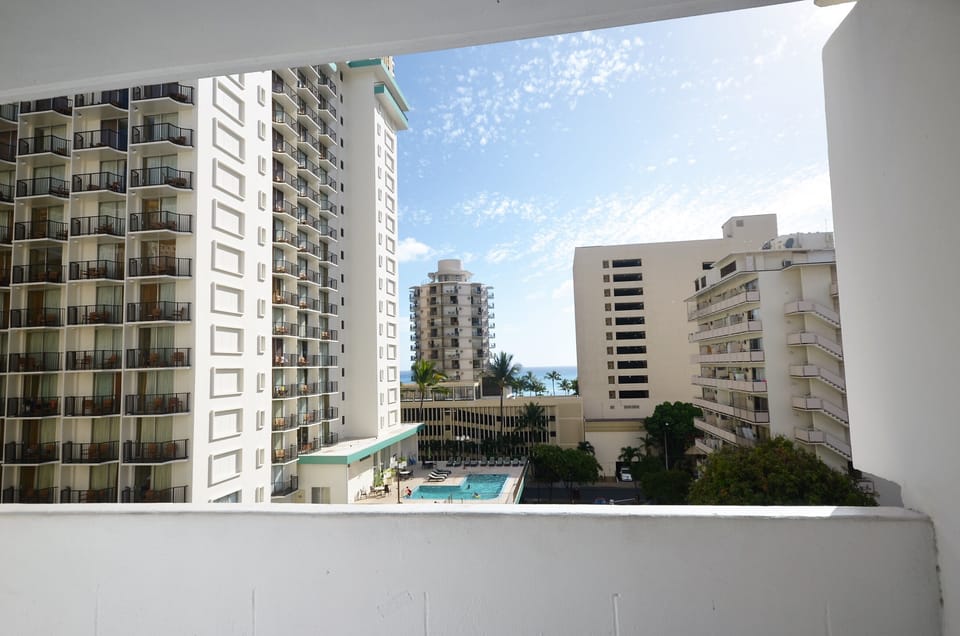 balcony view from kitchen