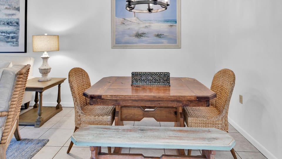 Dining Room Table With 2 Chairs and 2 Bench Seats