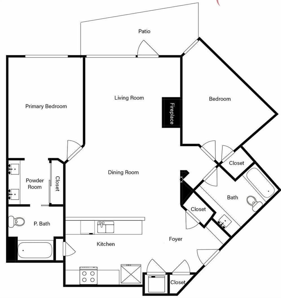 Review the detailed floor plan to plan your perfect stay and explore the thoughtful layout.