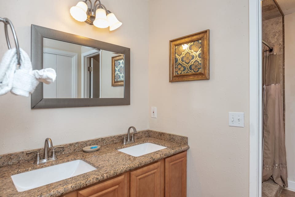 Master bath vanity