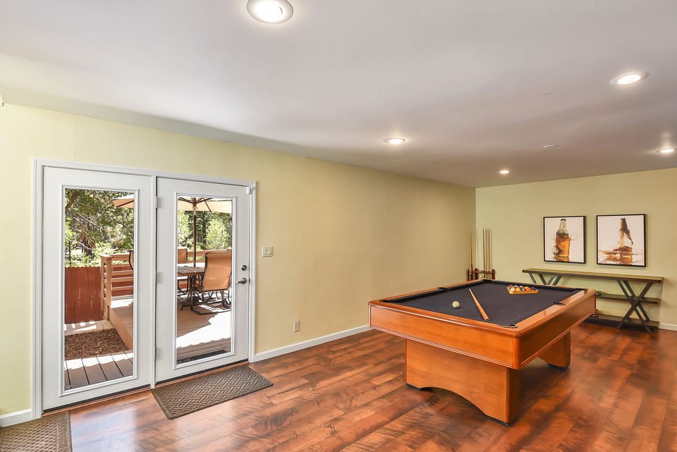 Lower Level Rec Room leading to Lower Level Deck.