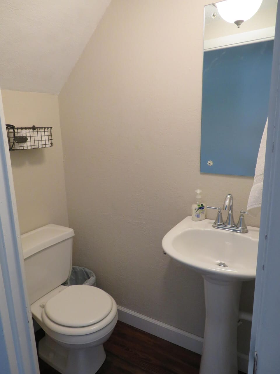 1/2 bath on main level.