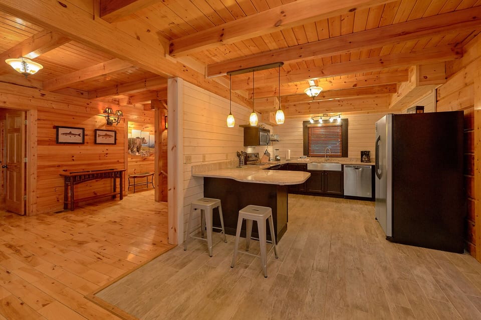 Breakfast bar for additional seating