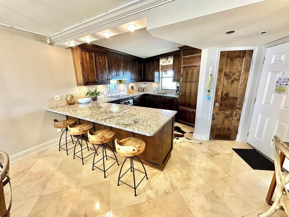 Fully stocked kitchen