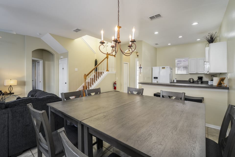 High top dining table seating 8