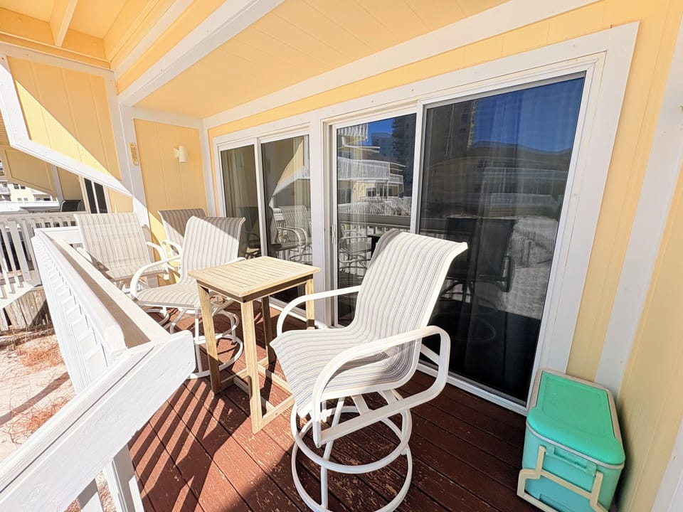Step onto your private balcony and savor morning coffee or evening cocktails in comfortable seating while enjoying peaceful moments outdoors.