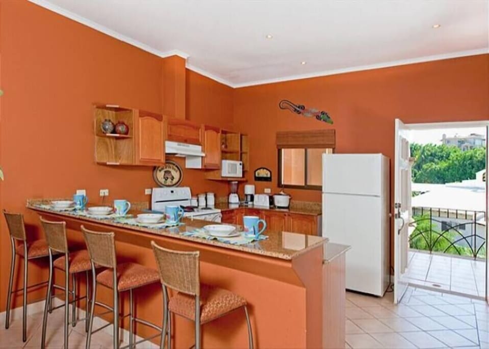 Cook family-sized meals in our fully-equipped kitchen!