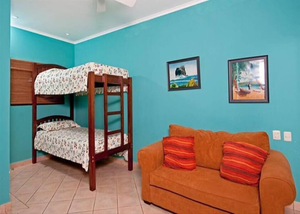 The bunk beds and sofa are the children's favorite!