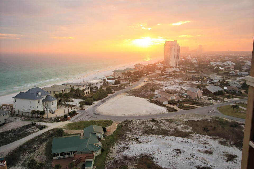 Sunset from the balcony