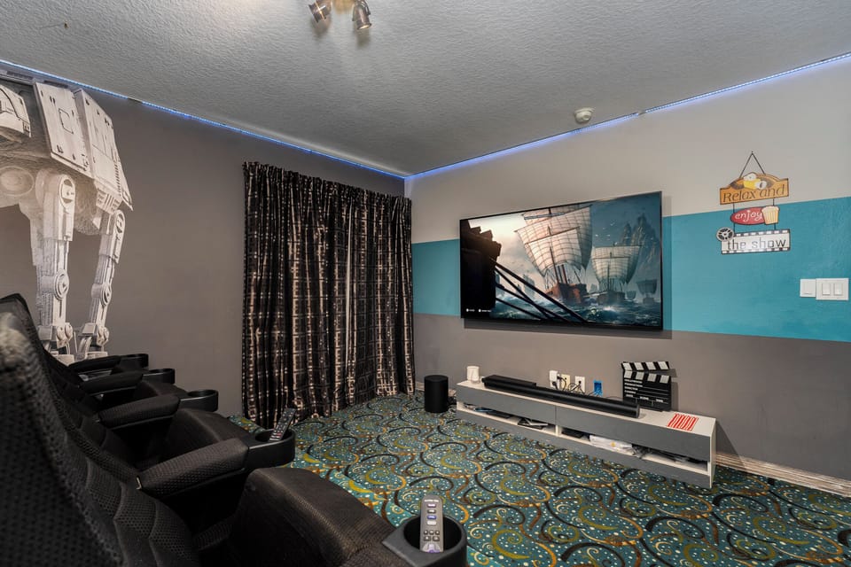Upstairs movie theater