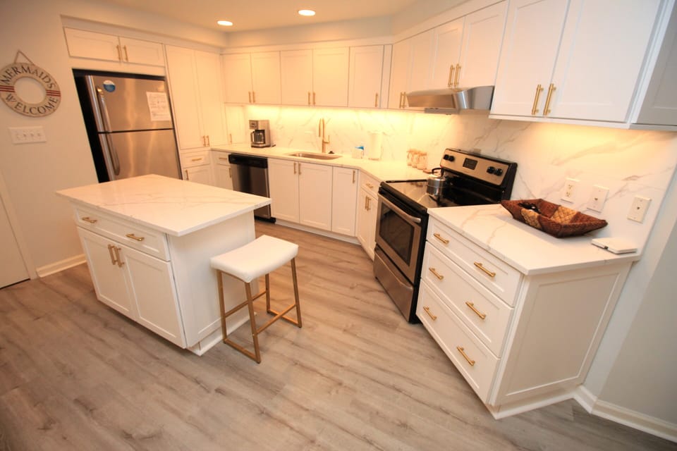 New kitchen aid appliances in the kitchen