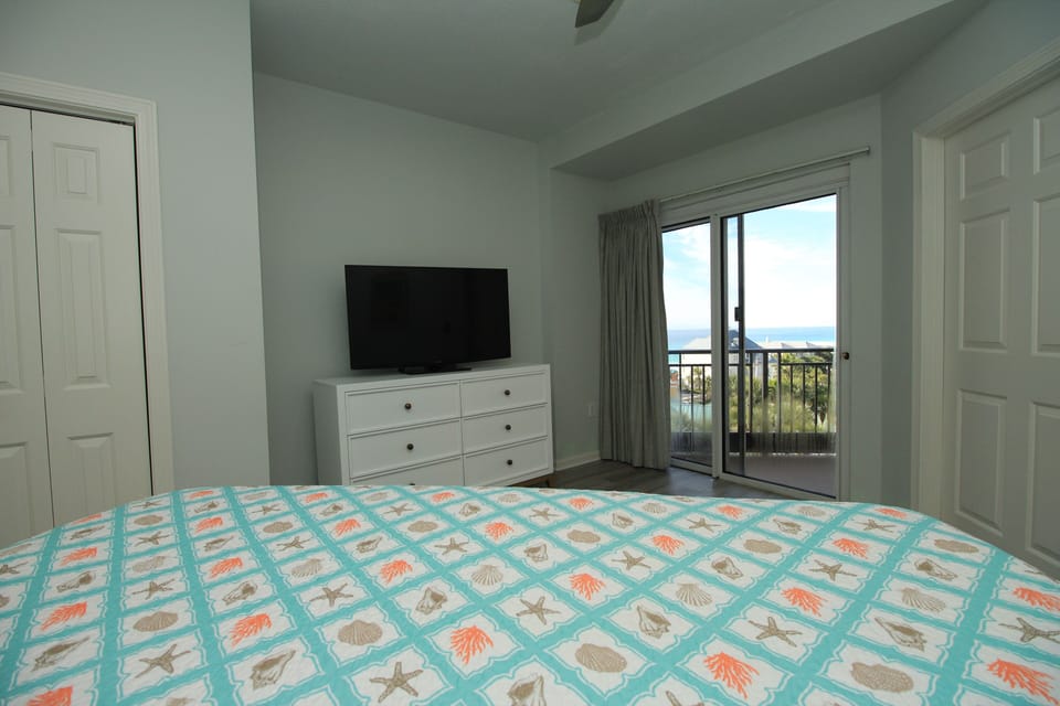 Gulf view from the master bedroom