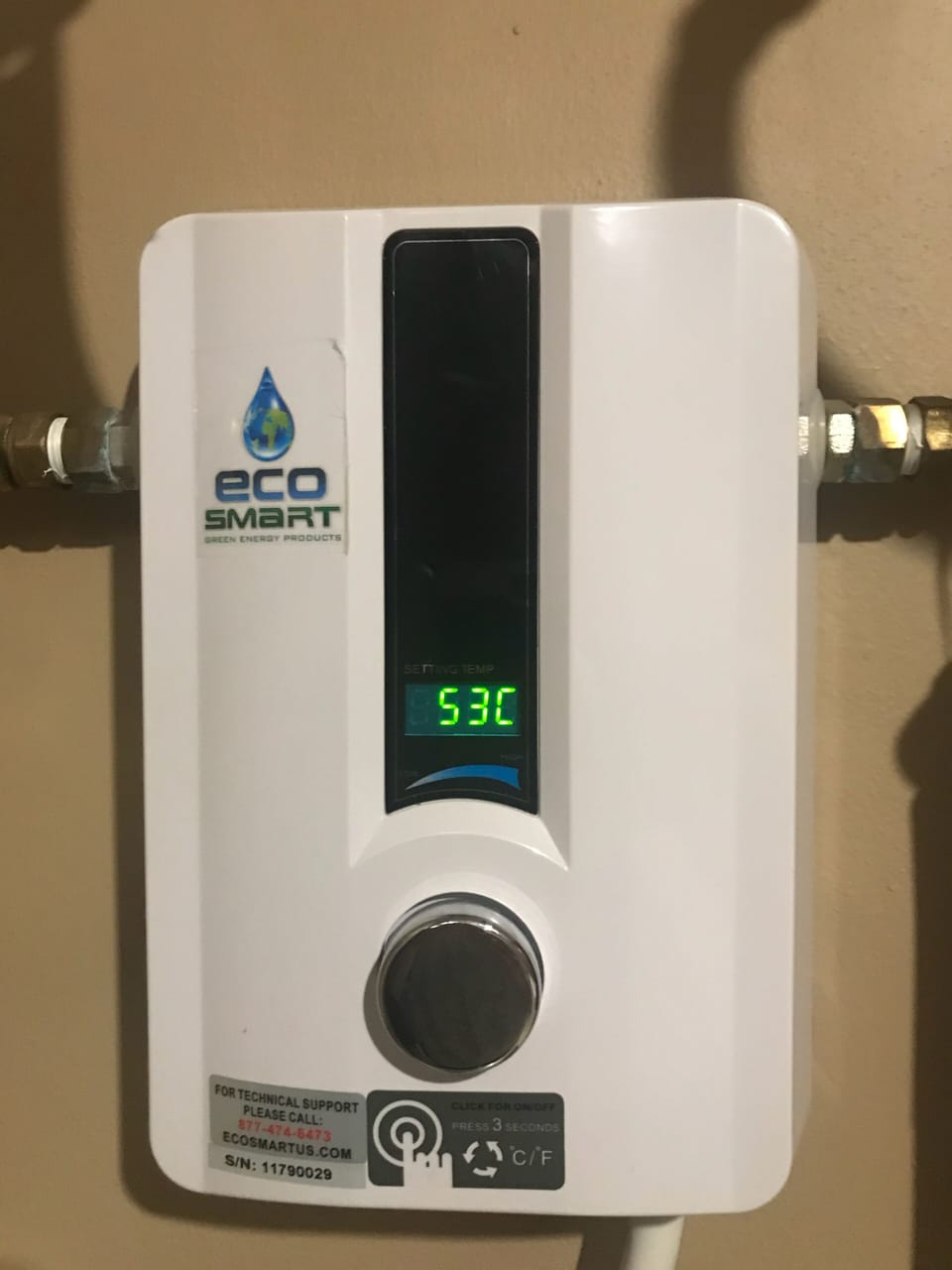 Tankless water heater 