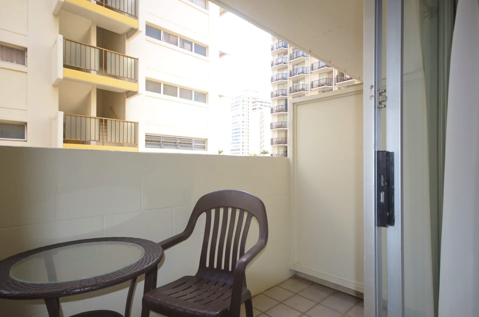 Balcony by the bed