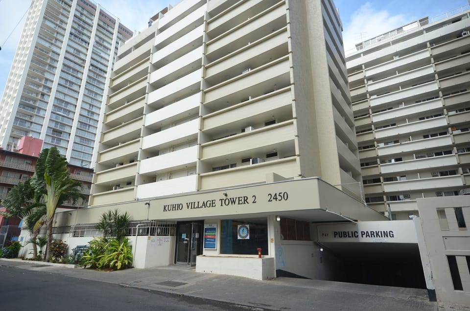 Prince Edward entry with the public parking garage