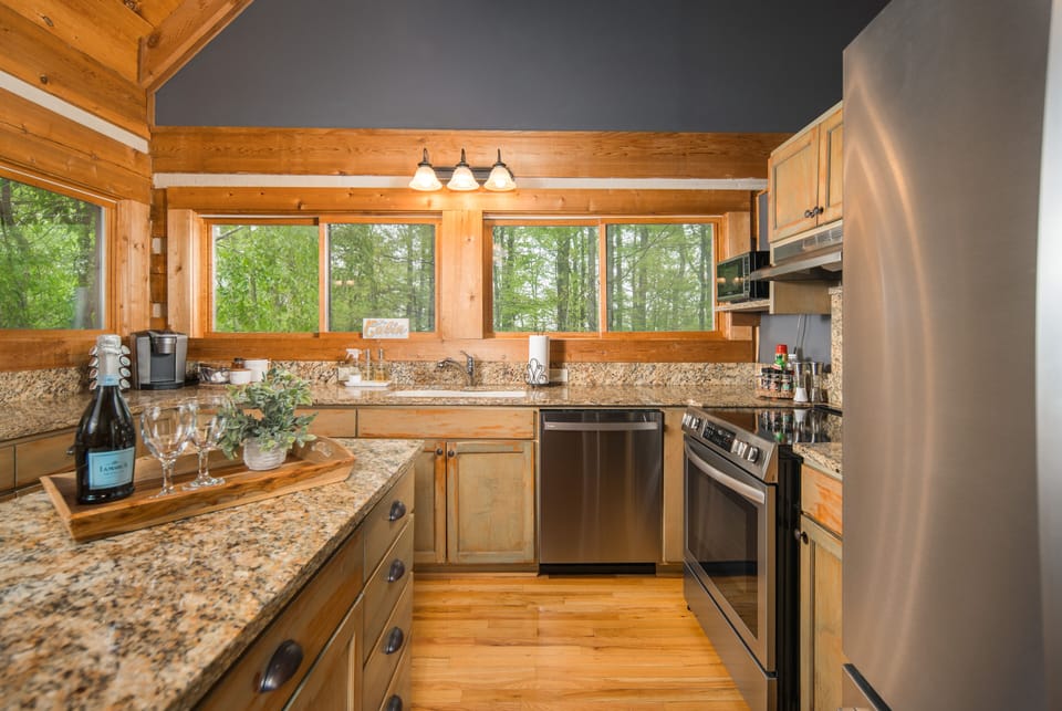 A large center island! Add on packages include complimentary wine.