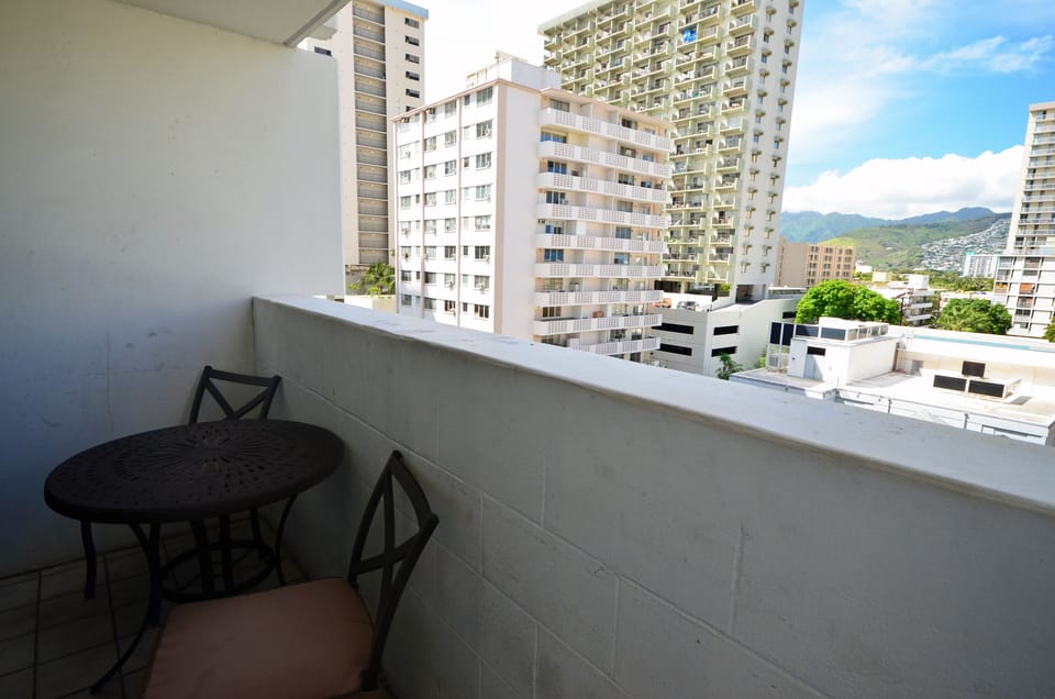 Seating area on the balcony