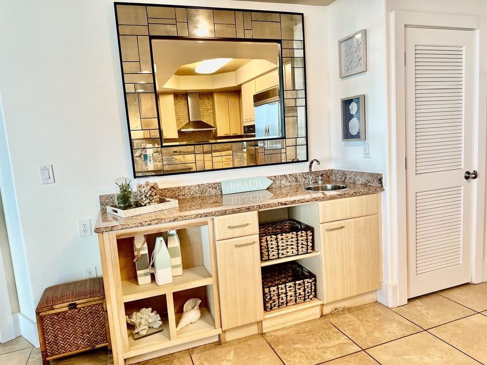 Large wet bar...