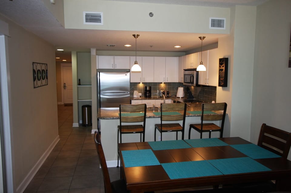 Kitchen with Stainless Steel Appliances and Granite Countertops