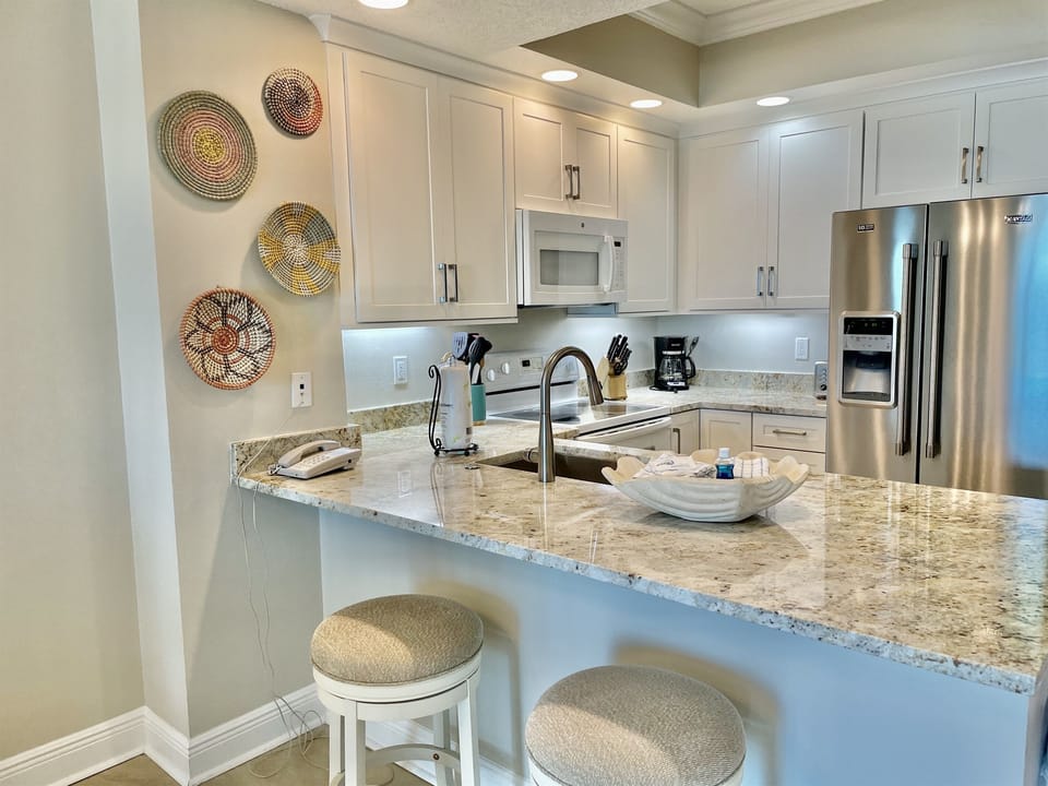 New cabinets, new granite...so beautiful!