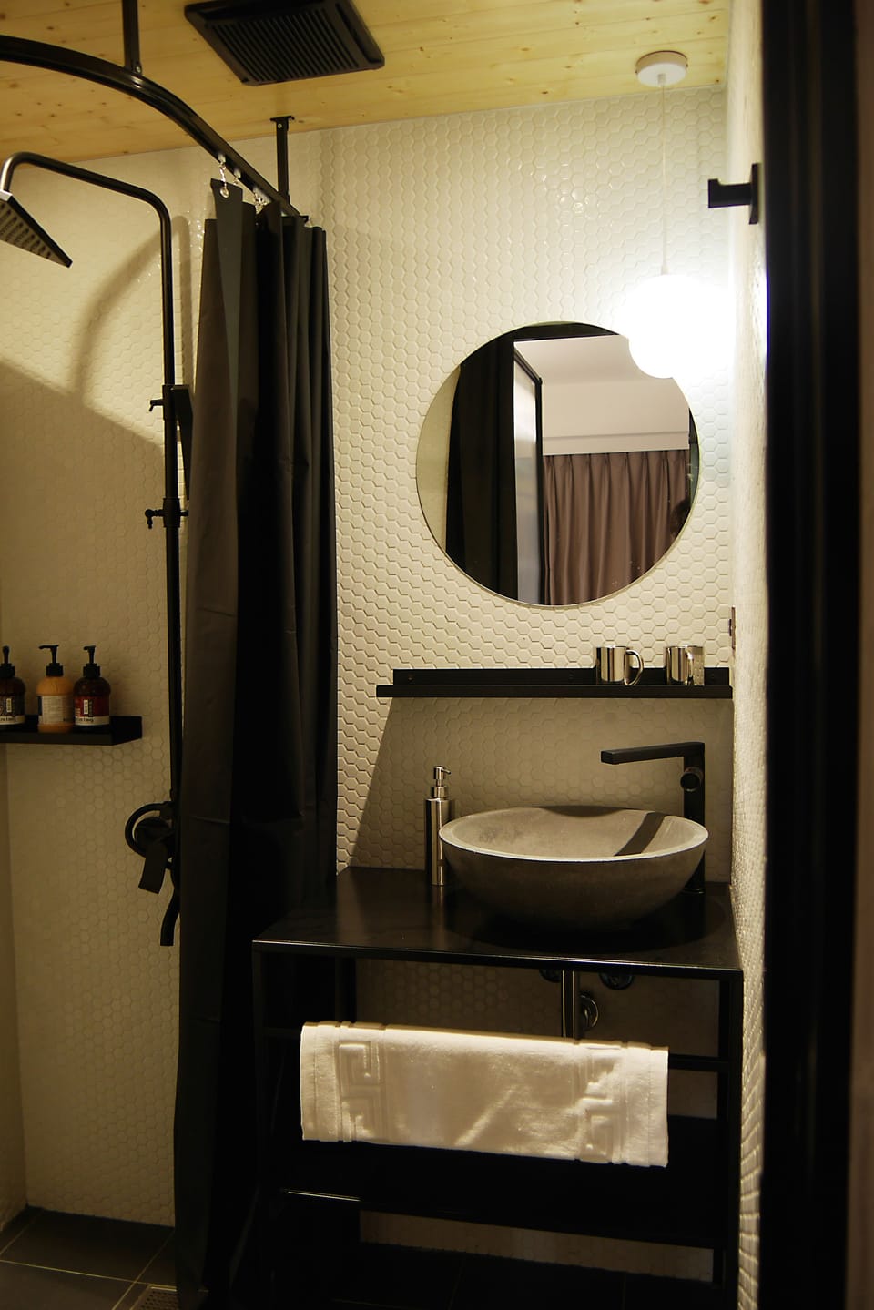 Shower, hydromassage showerhead, hair dryer, bidet