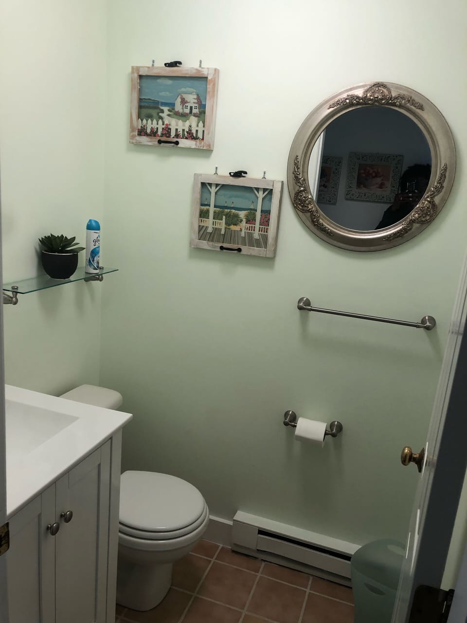 Half bath on 1st floor