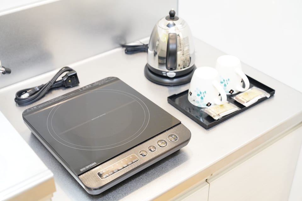 Basic Double Room | Private kitchen | Fridge, microwave, stovetop, electric kettle