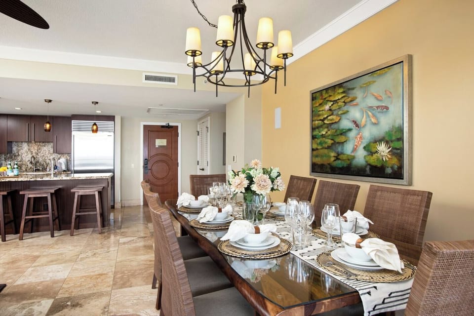 Savor every meal here with ample seating and plenty of space for the family 