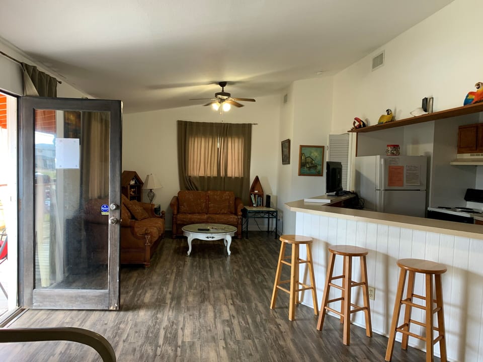 Living Area, Kitchen