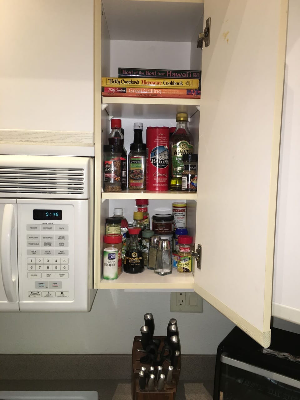 A Good Supply of All the Needed Spices and Oils Not Normally Found in Most Units