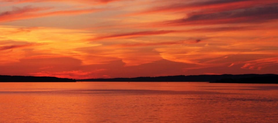 Sunset from our deck.