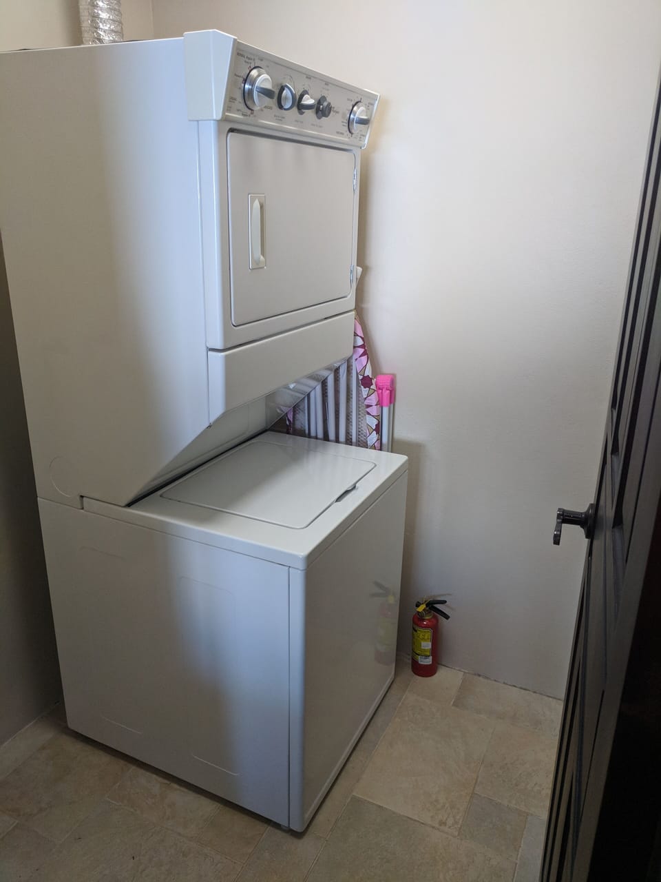 Washer and electric dryer