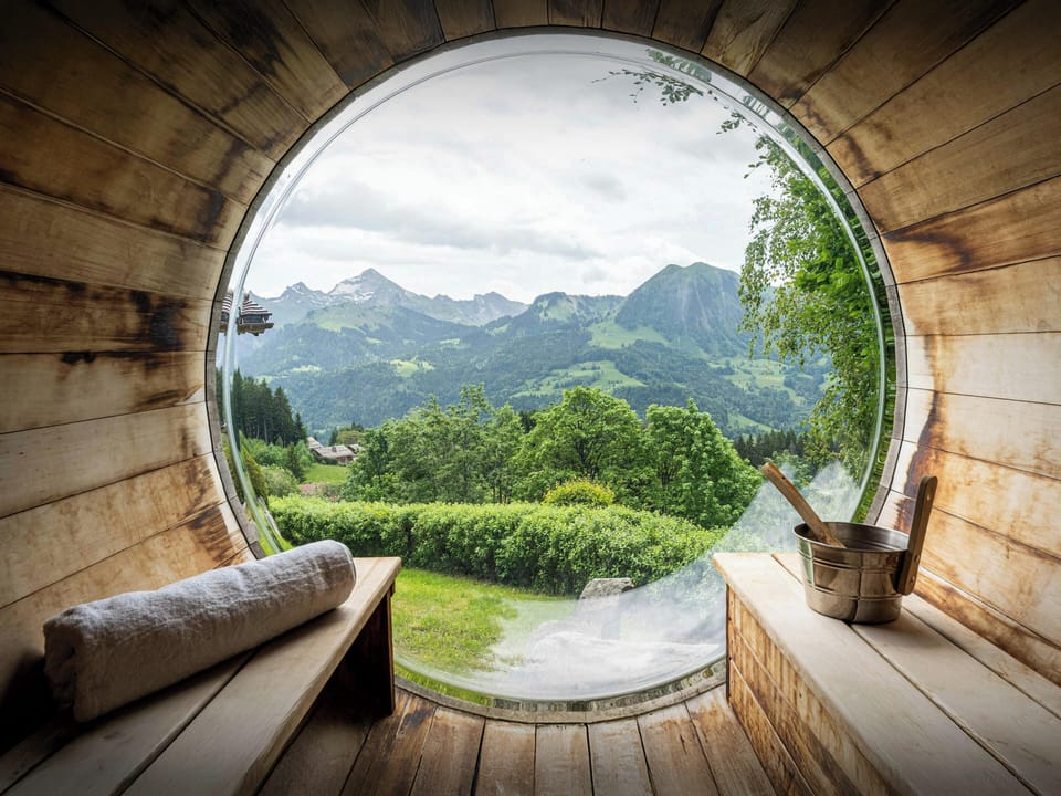 View from the sauna