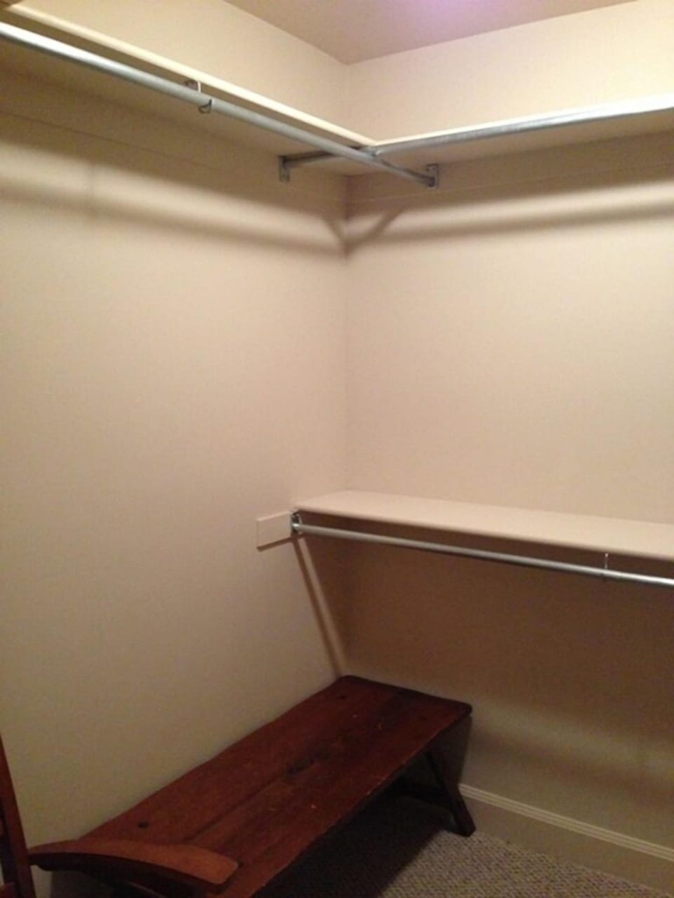 Master walk-in closet