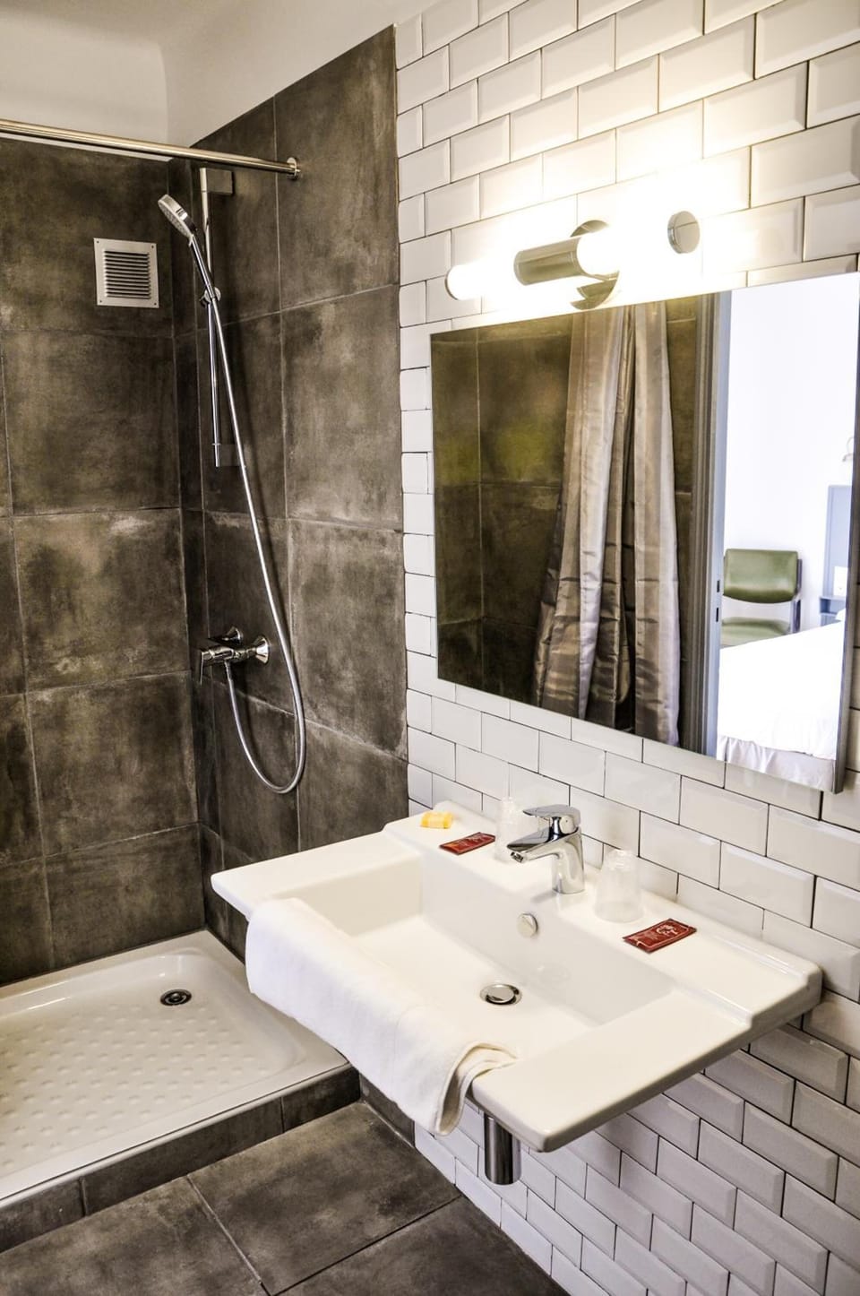 Free toiletries, hair dryer, towels