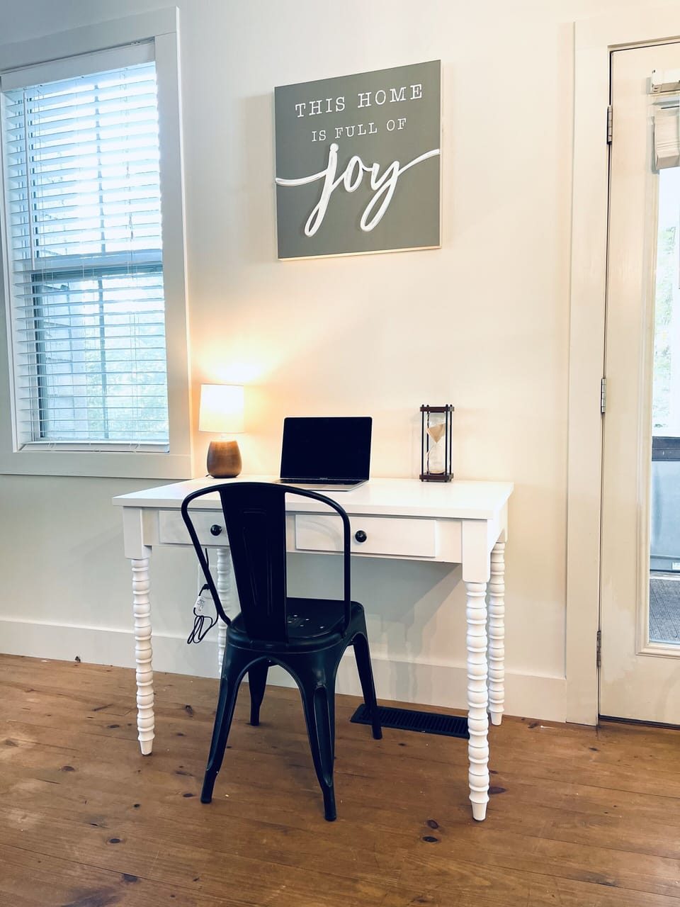 Downstairs desk