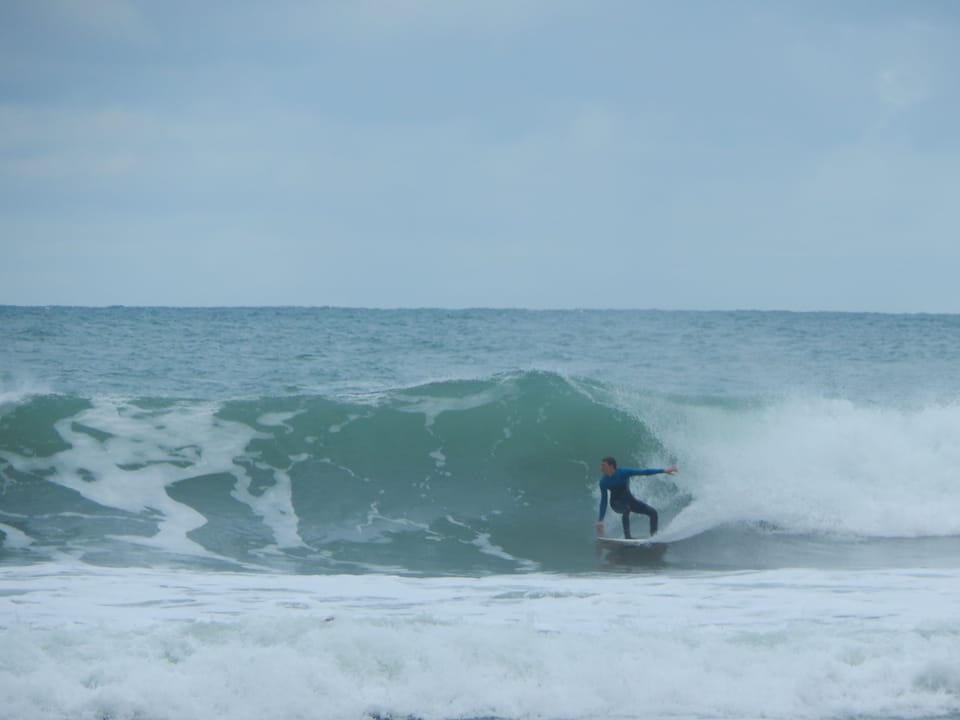 Surfers in St Agnes whenever the surf allows, Lessons available on Beach