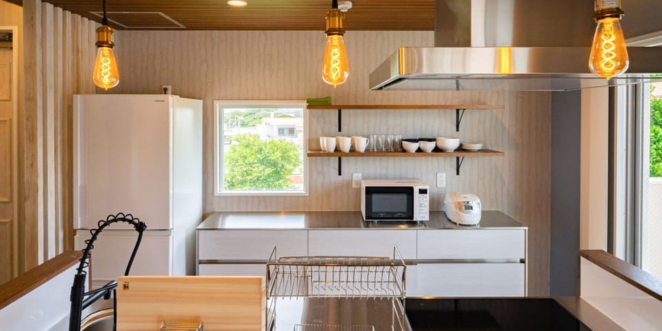 Shared fridge, microwave