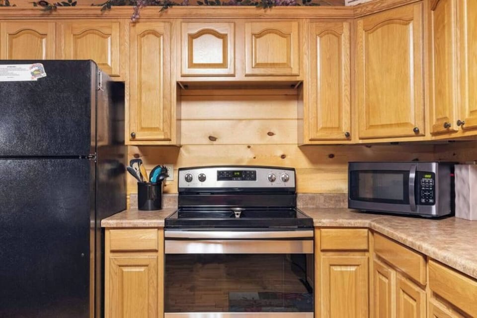 New, stainless appliances
